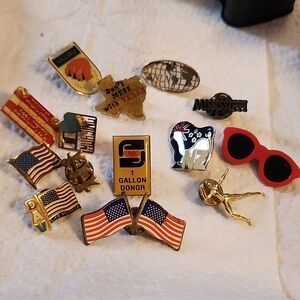 Assorted Men's Accessory Pins Set